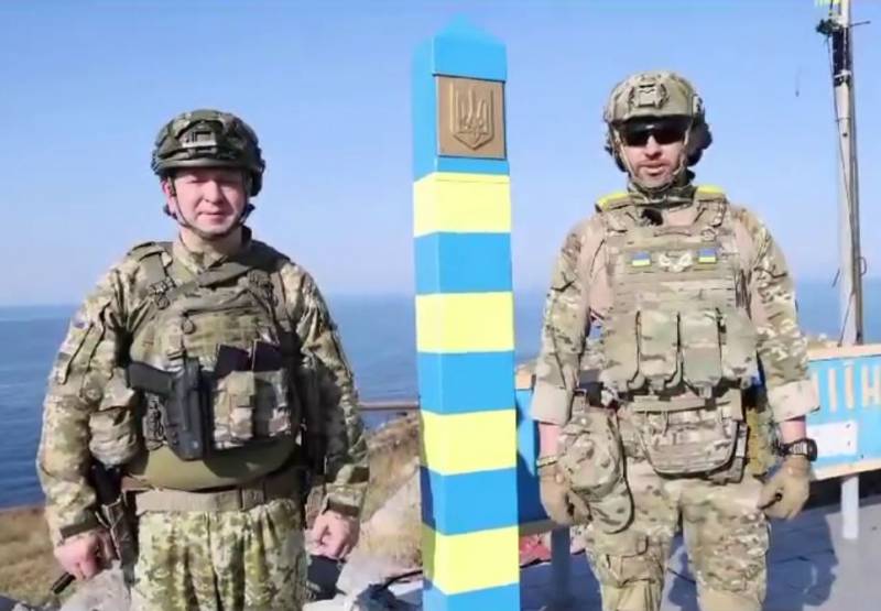 Киев «восстановил историческую справедливость» установкой пограничного столба на острове Змеиный