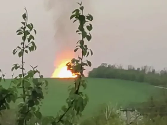 В Харьковской области взорвался трубопровод: столб пламени поднялся на 70 м