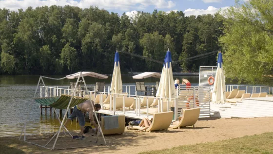 Пляжи в Серебряном бору подготовят к летнему сезону