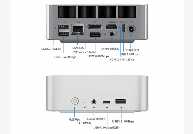 Похожий на Mac Mini дизайн, до 96 ГБ ОЗУ и Intel Core Ultra 5 125H. Представлен Beelink SEi14