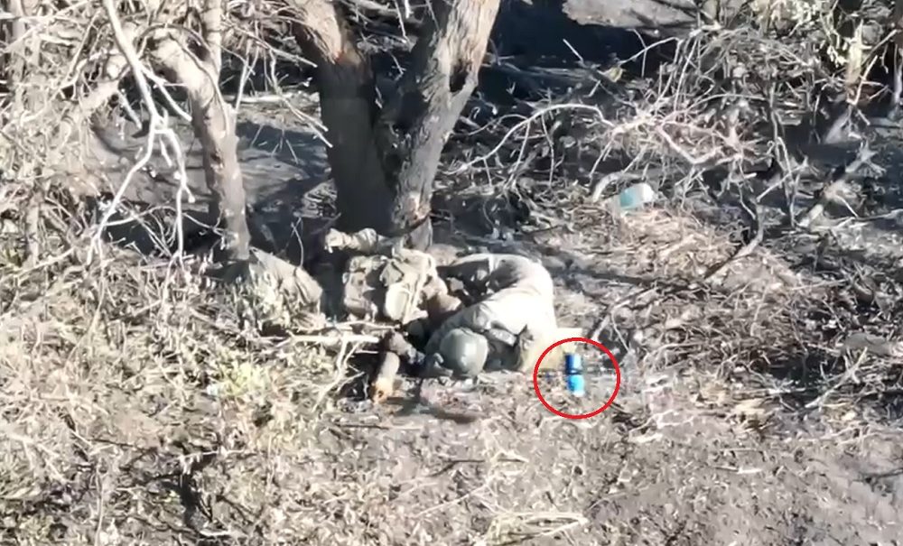 Российского солдата взорвал дрон-камикадзе