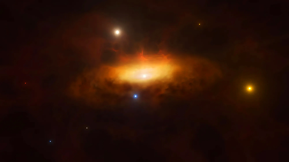 себя астрономы заметили странное поведение черной дыры