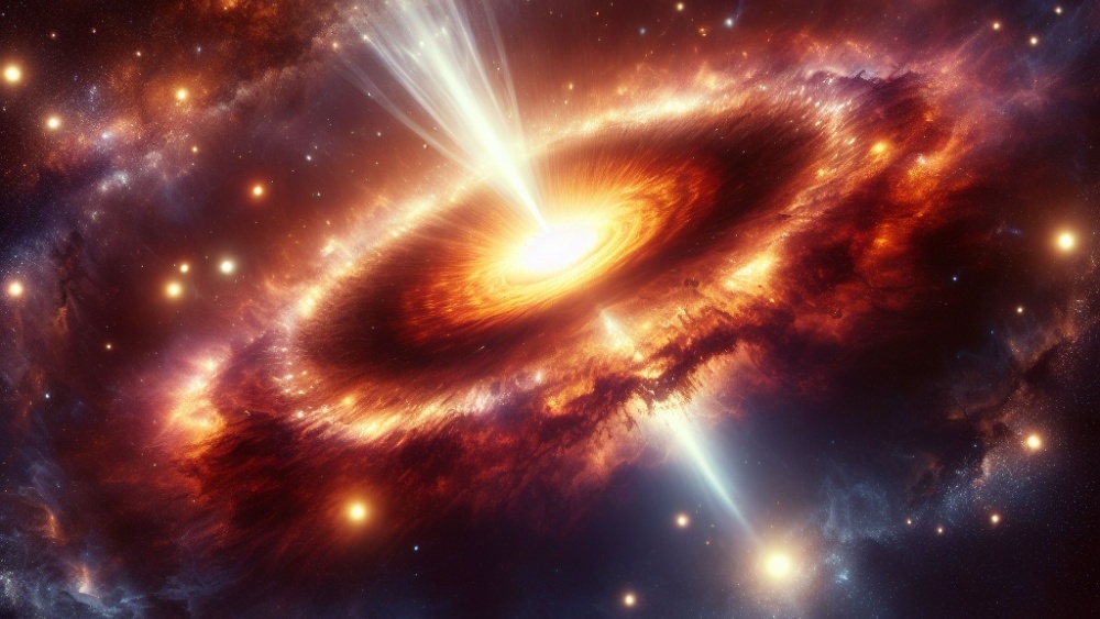необъяснимой массы Джеймс Уэбб увидел зрелый квазар на космическом