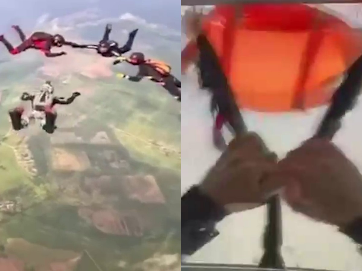 Последние минуты жизни парашютиста, разбившегося под Петербургом, попали на видео