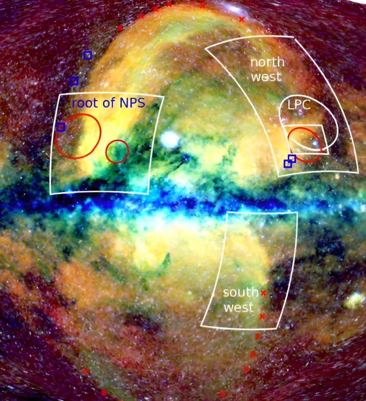измерили один из загадочных пузырей выходящих из центра Млечного
