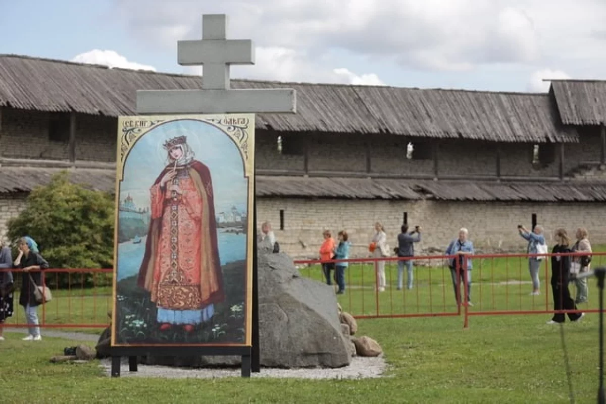 Молебен в честь княгини Ольги, Псков.